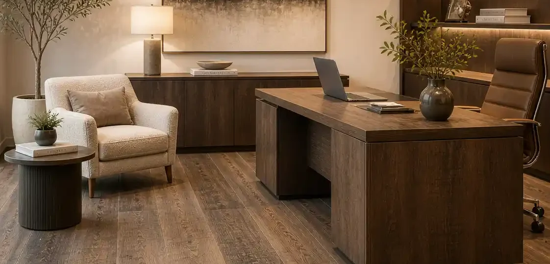 Natural aged wide plank flooring New England collection