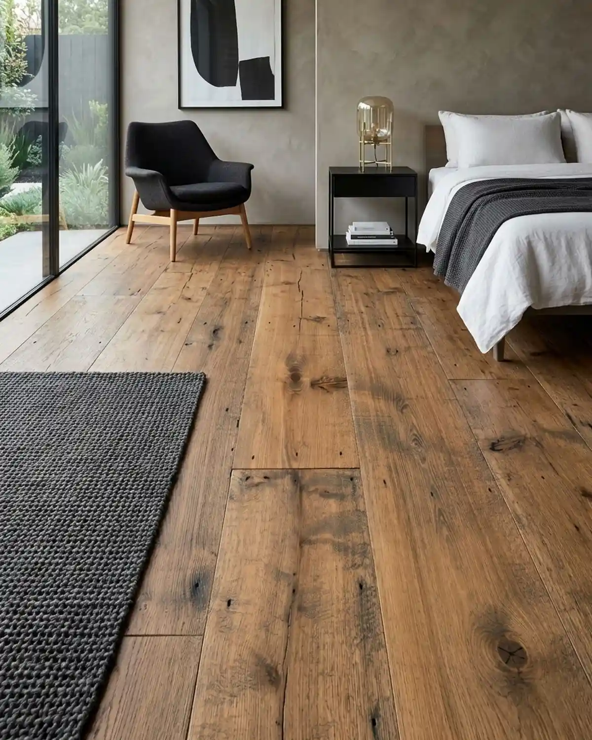 Natural Aged (Nail Holes) <br />Wide Plank Flooring