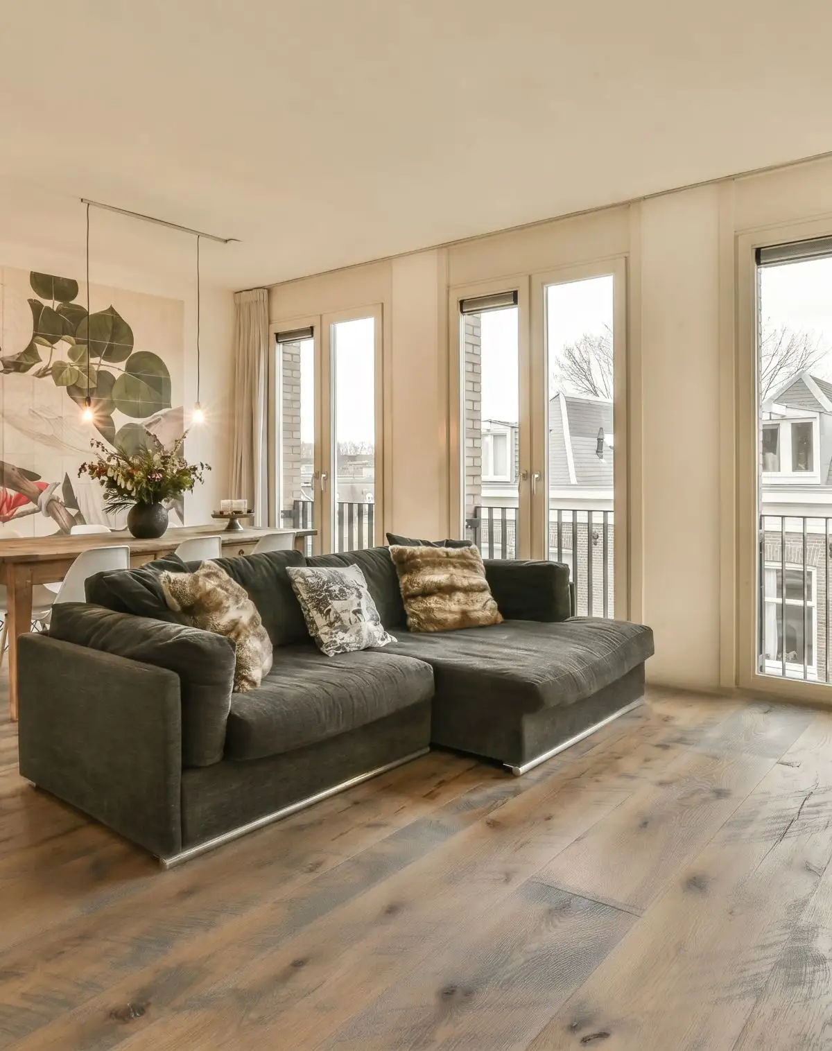 Whitewash Fumed Oak <br />Wide Plank Flooring