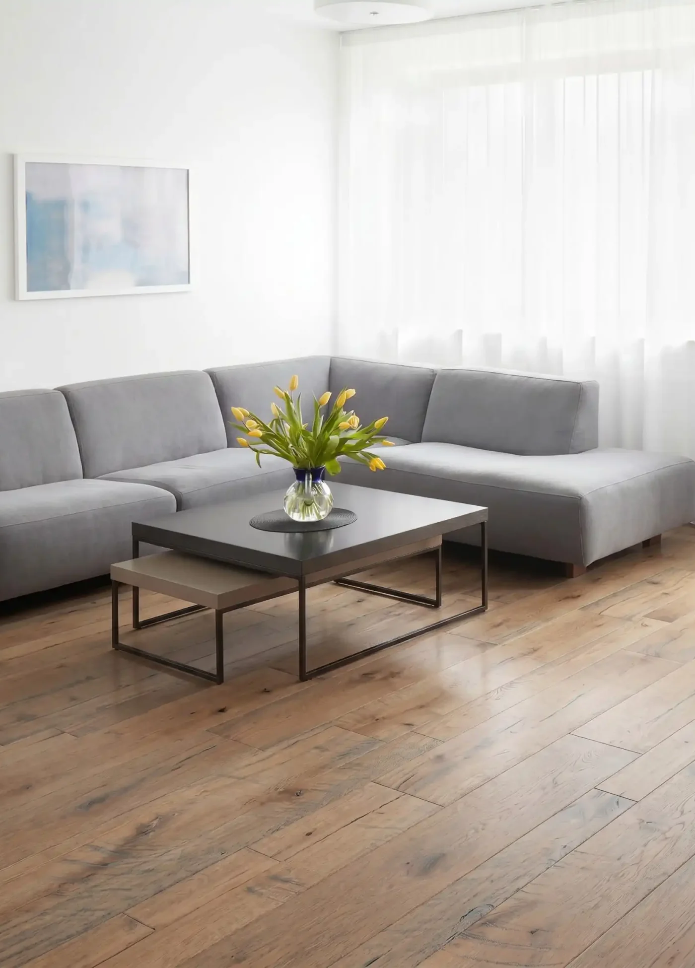 Whitewash Natural Worn <br />Wide Plank Flooring