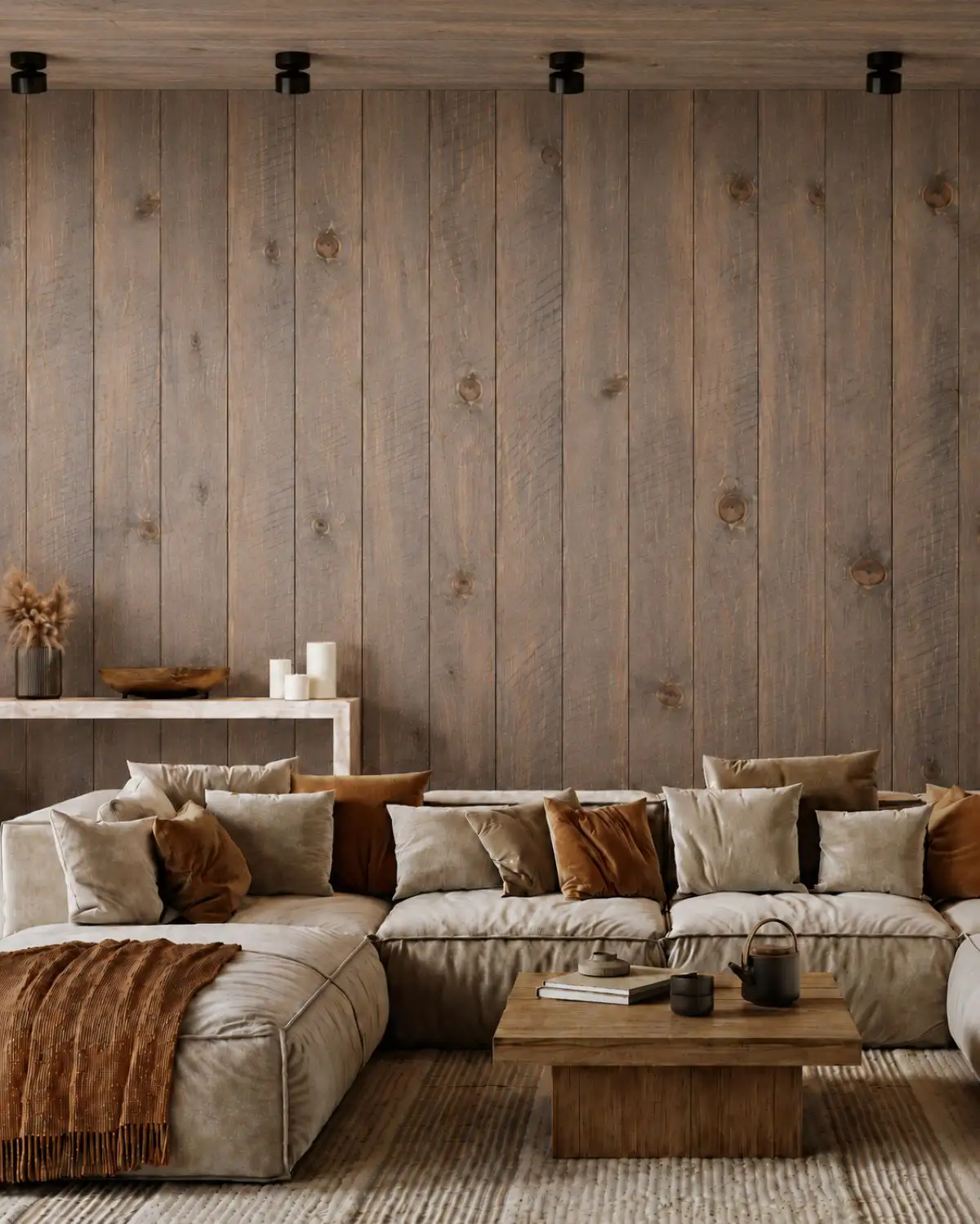 Aged Leather (saw marks) <br />Wood Wall & Ceiling Planks