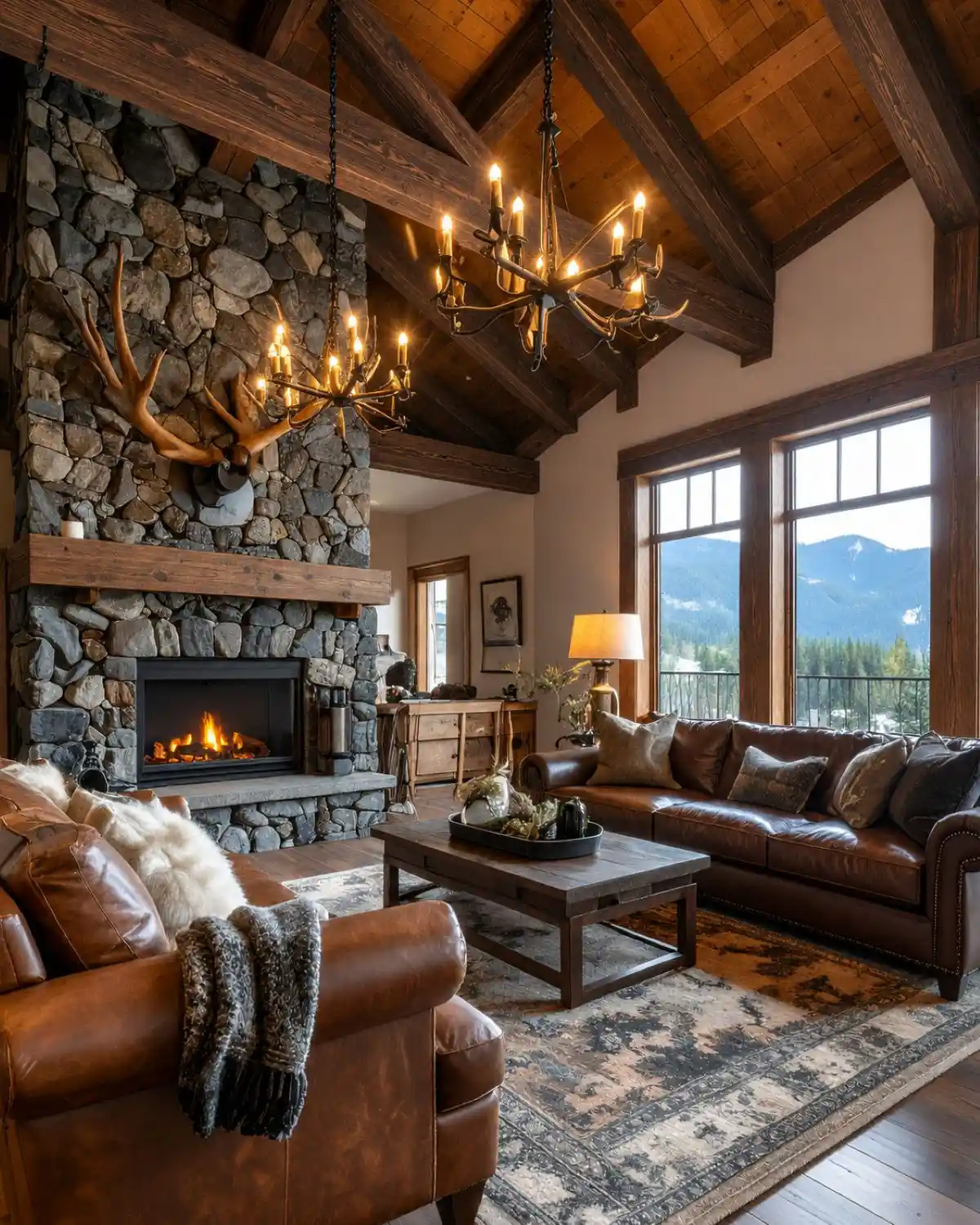 Burnished Russet <br />Wood Accent Beams