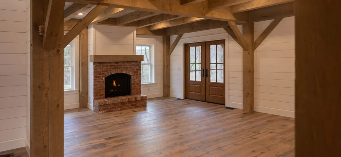 Pre-staged wood accents