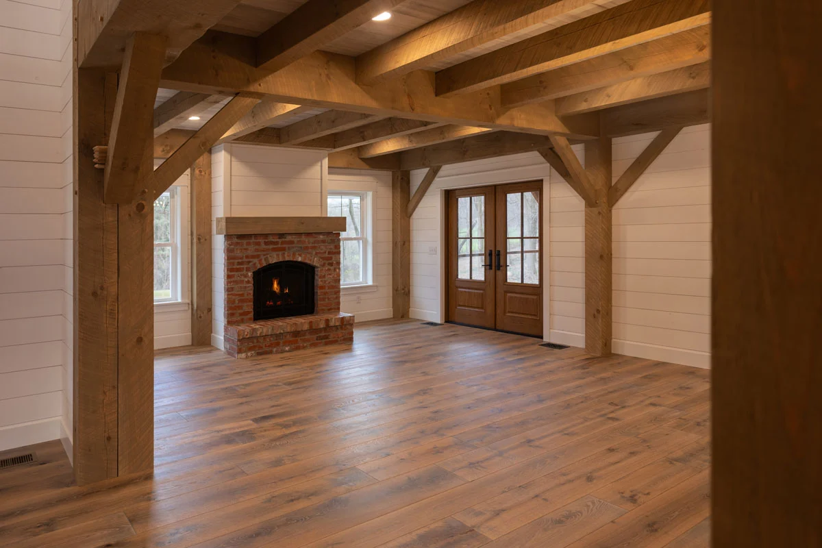 Pre staged wood accents
