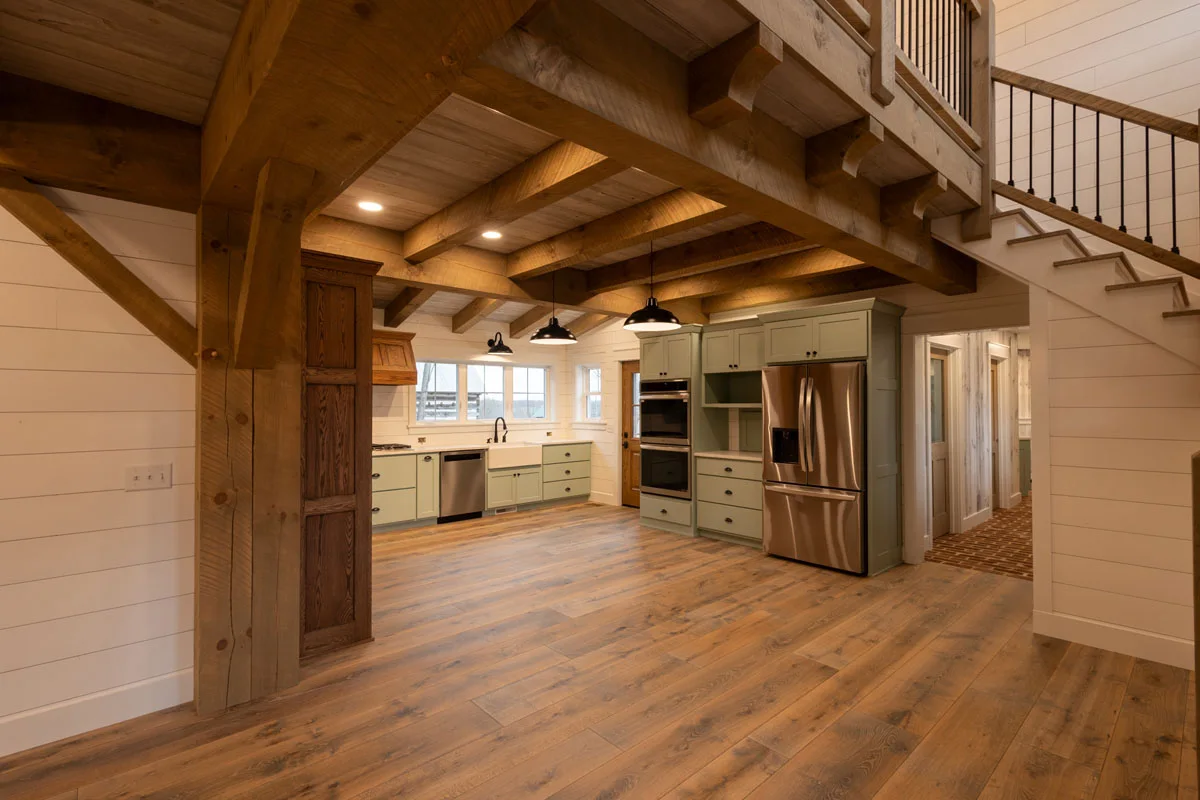 Wood accent beams in the kitchen jp wood accents