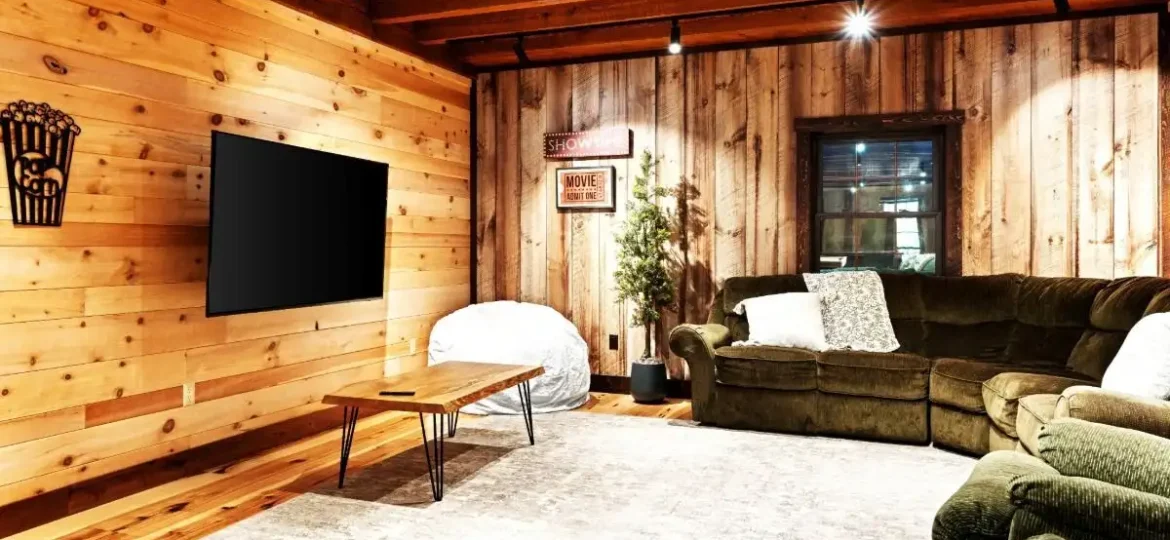 Cabin wood accent wall JP Wood Accents PA